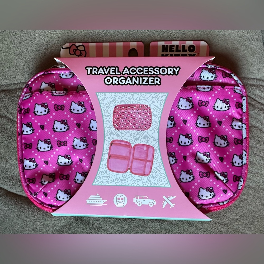 ew Sanrio Hello Kitty Travel Accessory Organizer, super travel helper